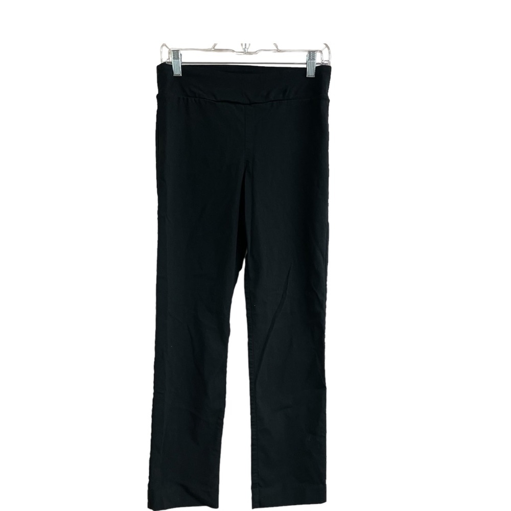 Margaret M black slimming pull on pants medium